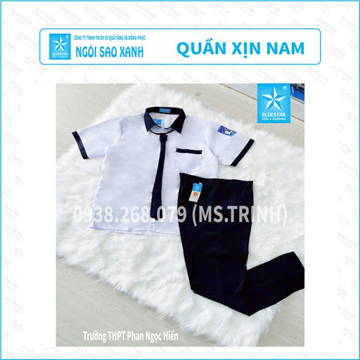 QUẦN XỊN NAM MÀU ĐEN - THPT PHAN NGỌC HIỂN